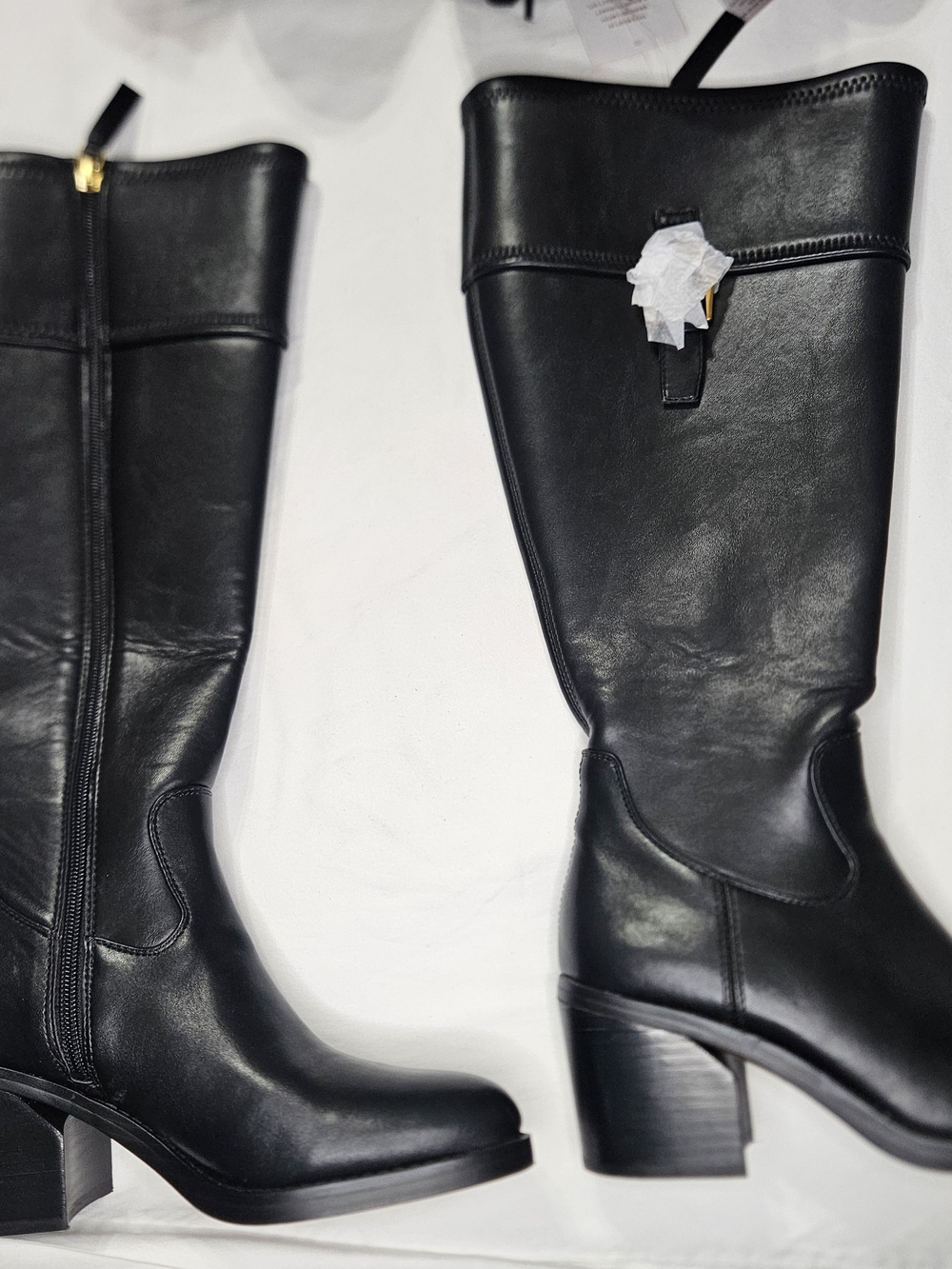 Franco Sarto Burgundy Knee-High Boots New Thite Out Box - Picture 11 of 13